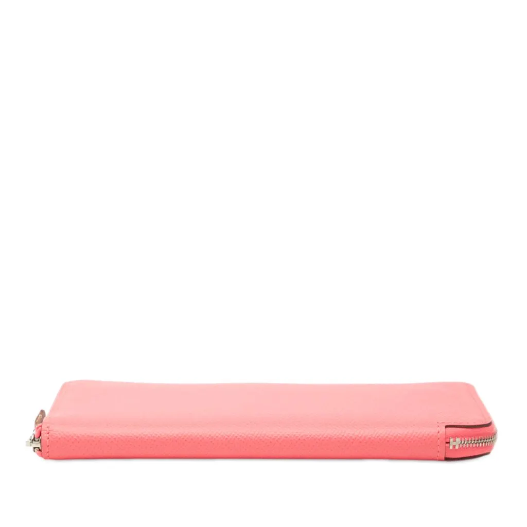Hermès Epsom Silk'In Classique Long Wallet Pink Leather Very good - Inside View