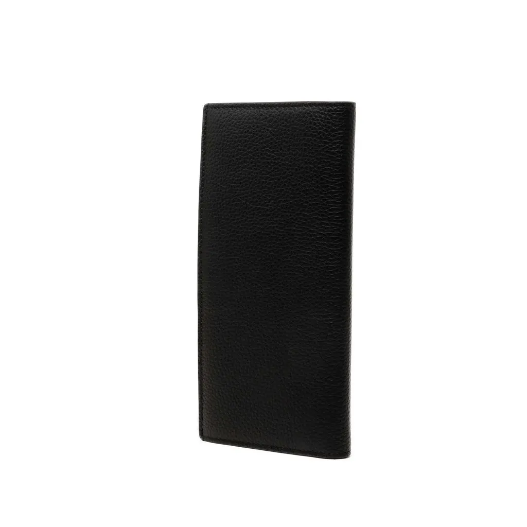 Dior Grained Calfskin CD Icon Long Bifold Wallet Black Leather Very good - Back View