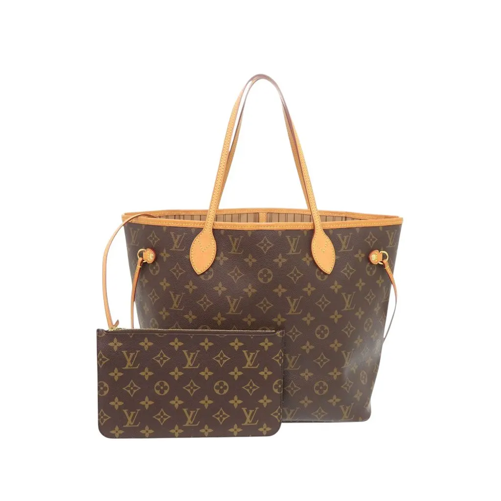 Louis Vuitton Monogram Neverfull MM Brown Very good - Front View