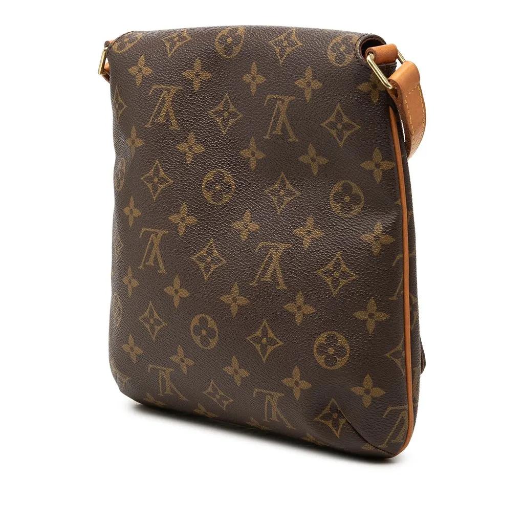 Louis Vuitton Monogram Musette Salsa PM Short Strap Brown Canvas Good - Back View