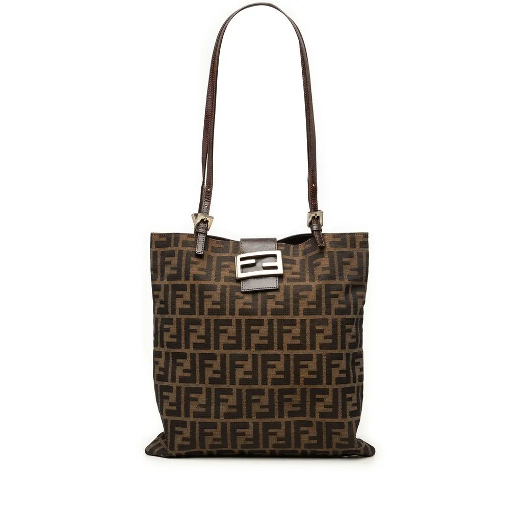 Fendi Zucca Canvas Tote Brown Very good - Front View