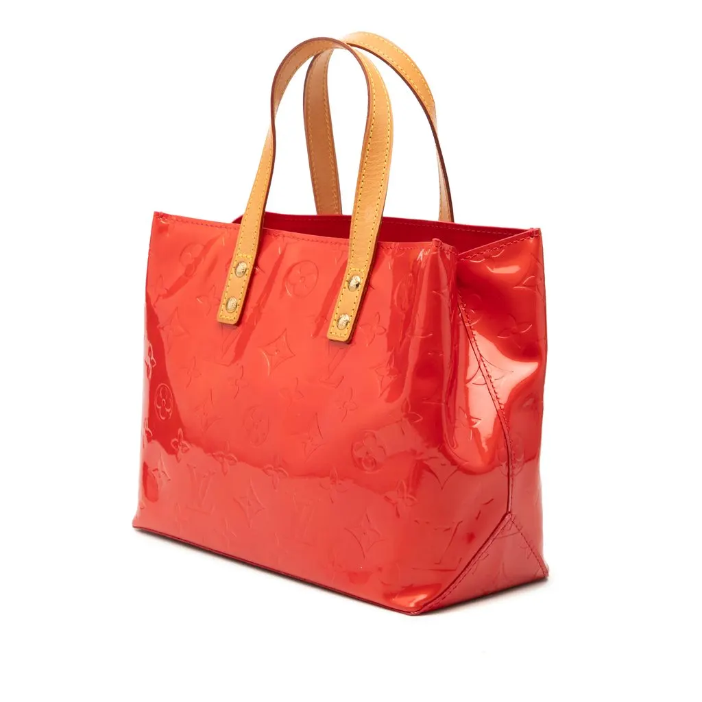 Louis Vuitton Monogram Vernis Reade PM Red Leather Very good - Back View