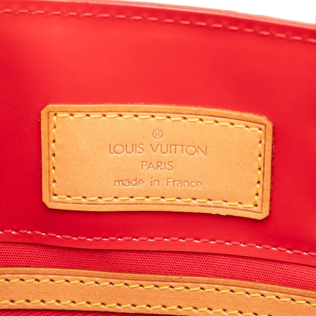 Louis Vuitton Monogram Vernis Reade PM Red Leather Very good - Box View