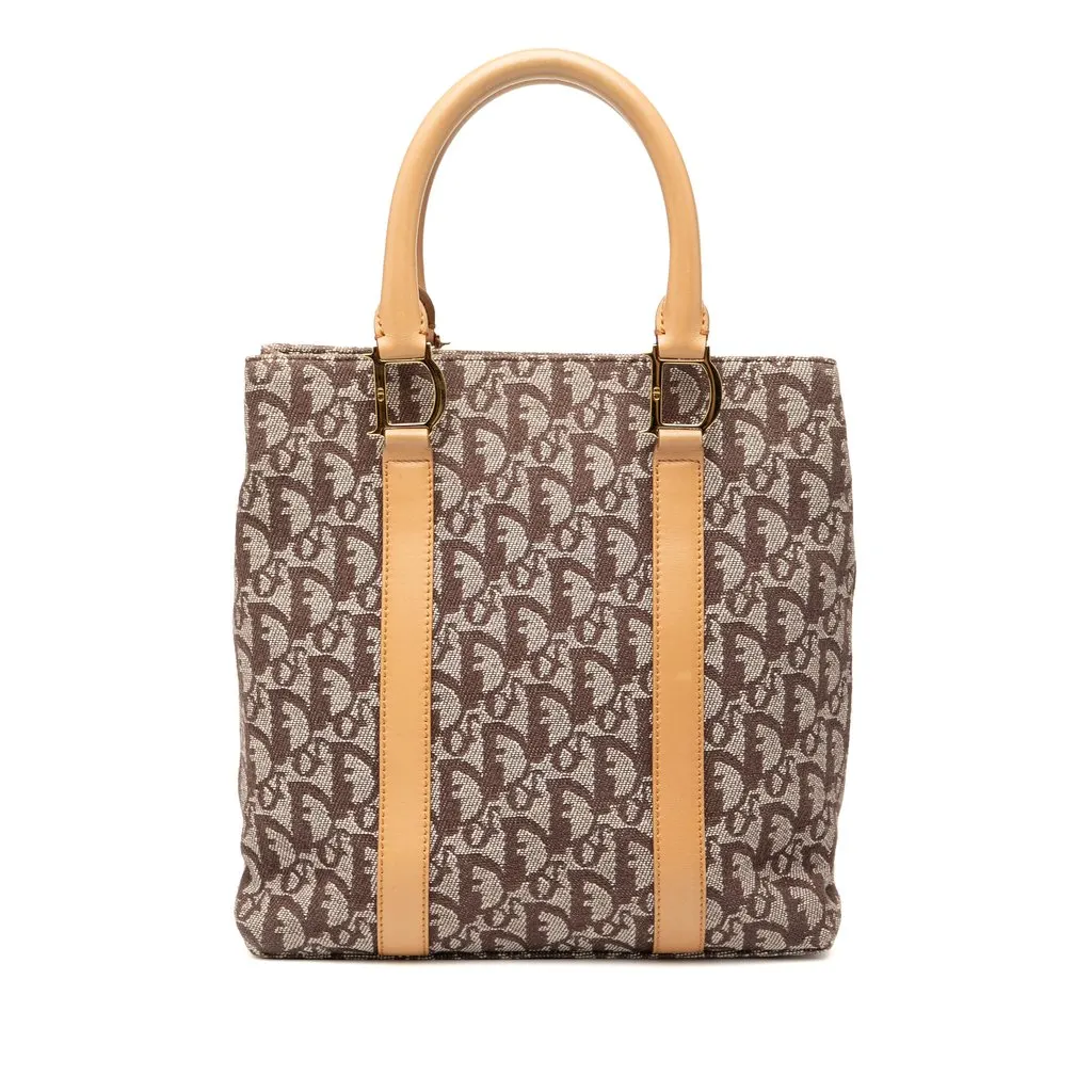 Dior Diorissimo Trotter Canvas Tote Brown Very good - Front View