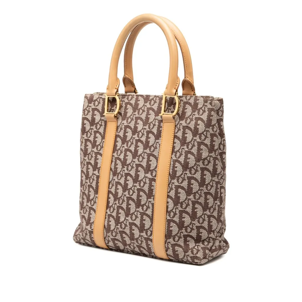 Dior Diorissimo Trotter Canvas Tote Brown Very good - Back View
