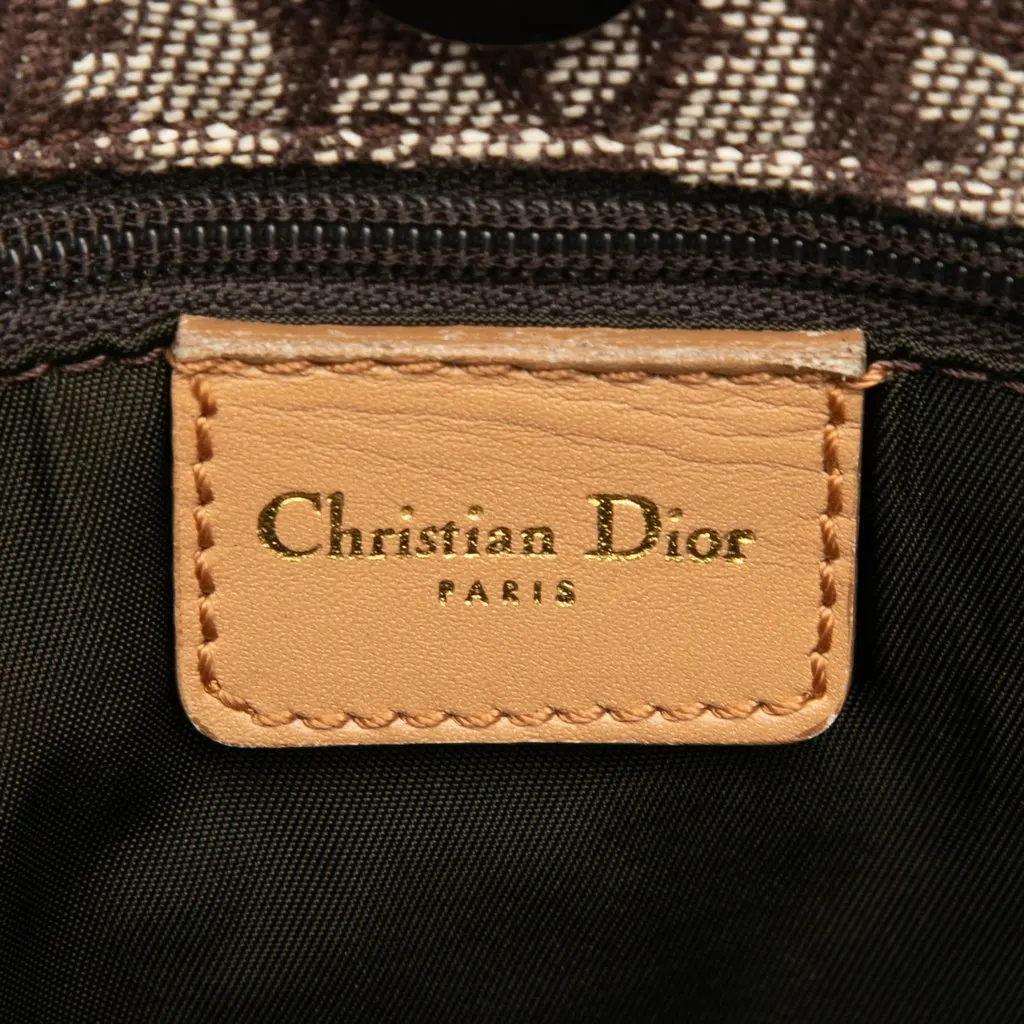 Dior Diorissimo Trotter Canvas Tote Brown Very good - Box View