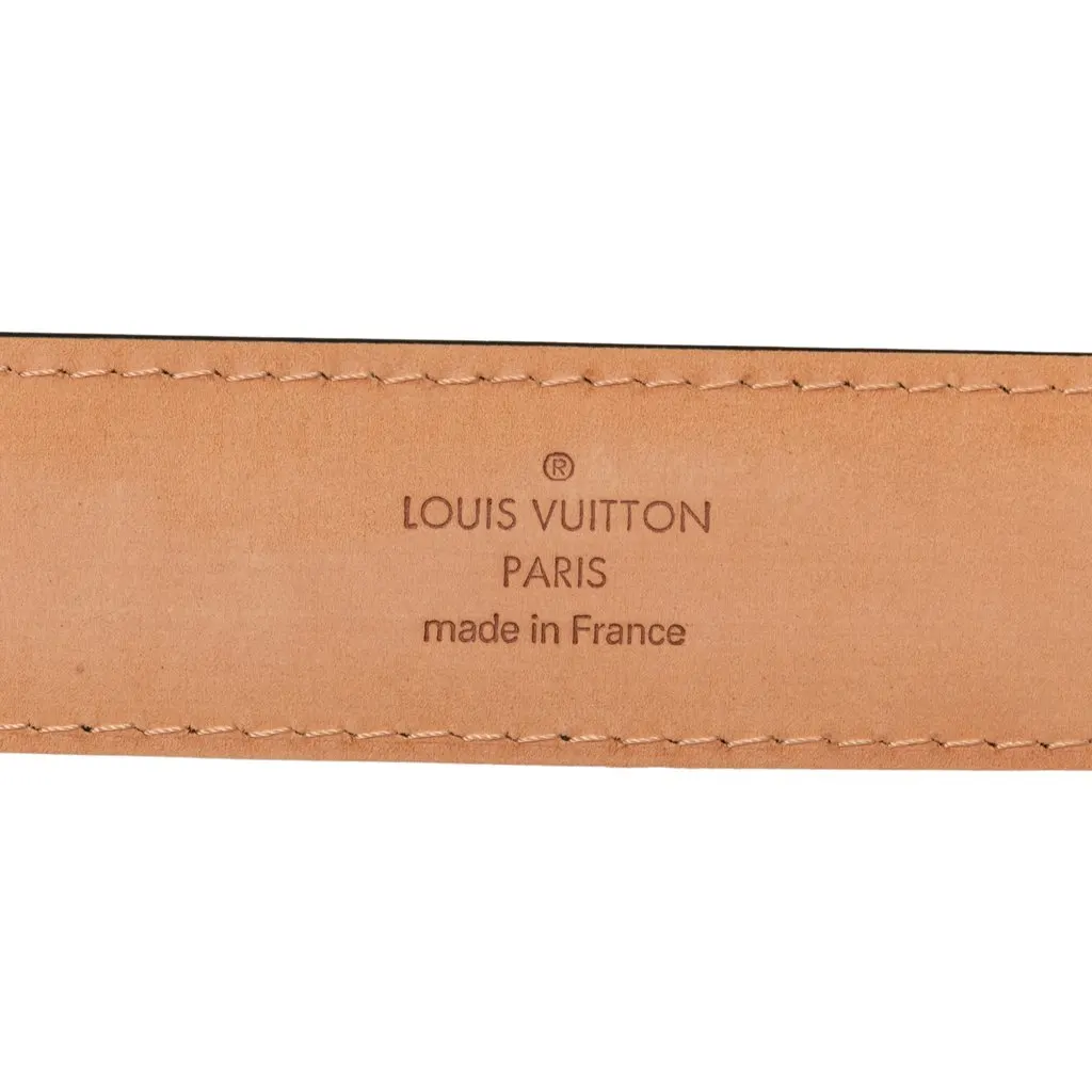 Louis Vuitton Taiga Ceinture Classique Belt Black Leather Very good - Model View