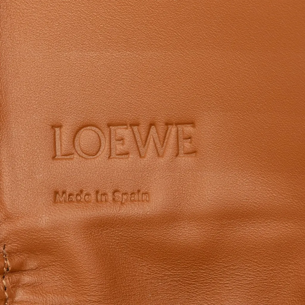 Loewe Small Soft Calfskin Heel Pouch Brown Leather Good - Box View