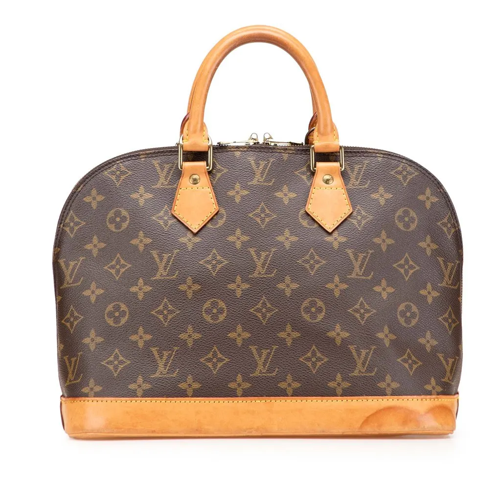 Louis Vuitton Monogram Alma PM Brown Canvas Good - Front View