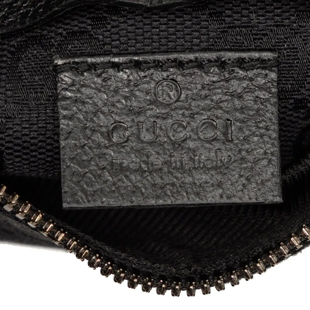 Gucci GG Canvas Double Pocket Belt Bag Black Very good - Box View