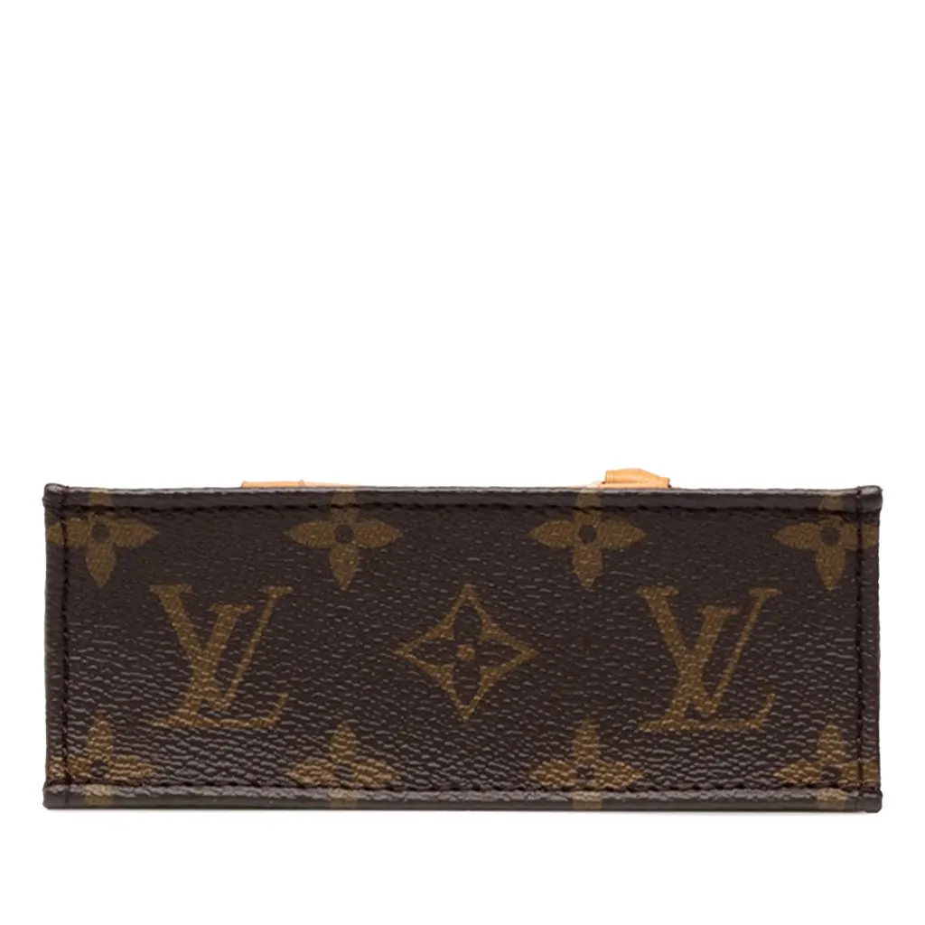 Louis Vuitton Monogram Petit Sac Plat Brown Canvas Very good - Inside View
