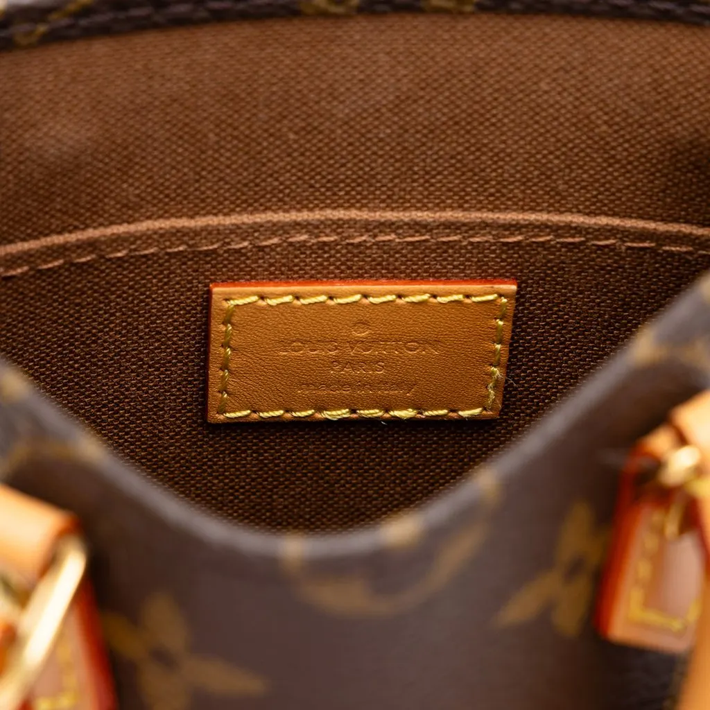 Louis Vuitton Monogram Petit Sac Plat Brown Canvas Very good - Box View
