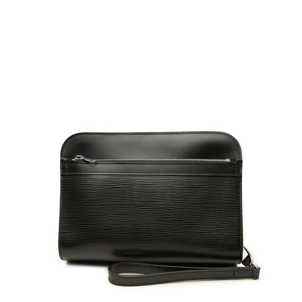 Louis Vuitton Epi Pochette Hoche Black Leather Very good - Front View