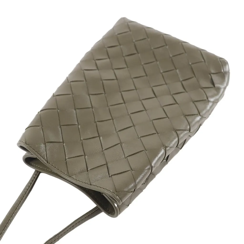 Bottega Veneta Nappa Intrecciato Crossbody Brown Leather Very good - Inside View