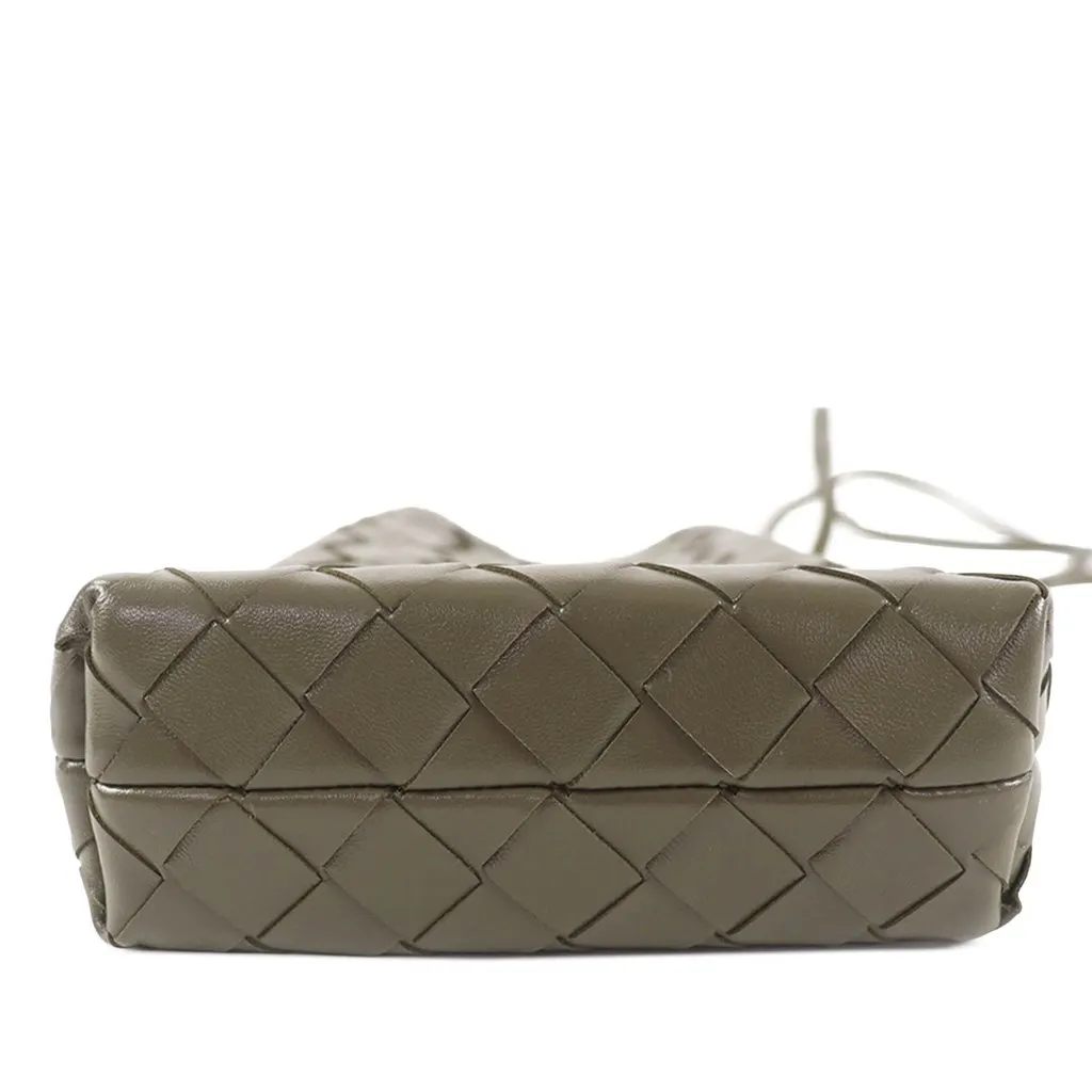 Bottega Veneta Nappa Intrecciato Crossbody Brown Leather Very good - Model View
