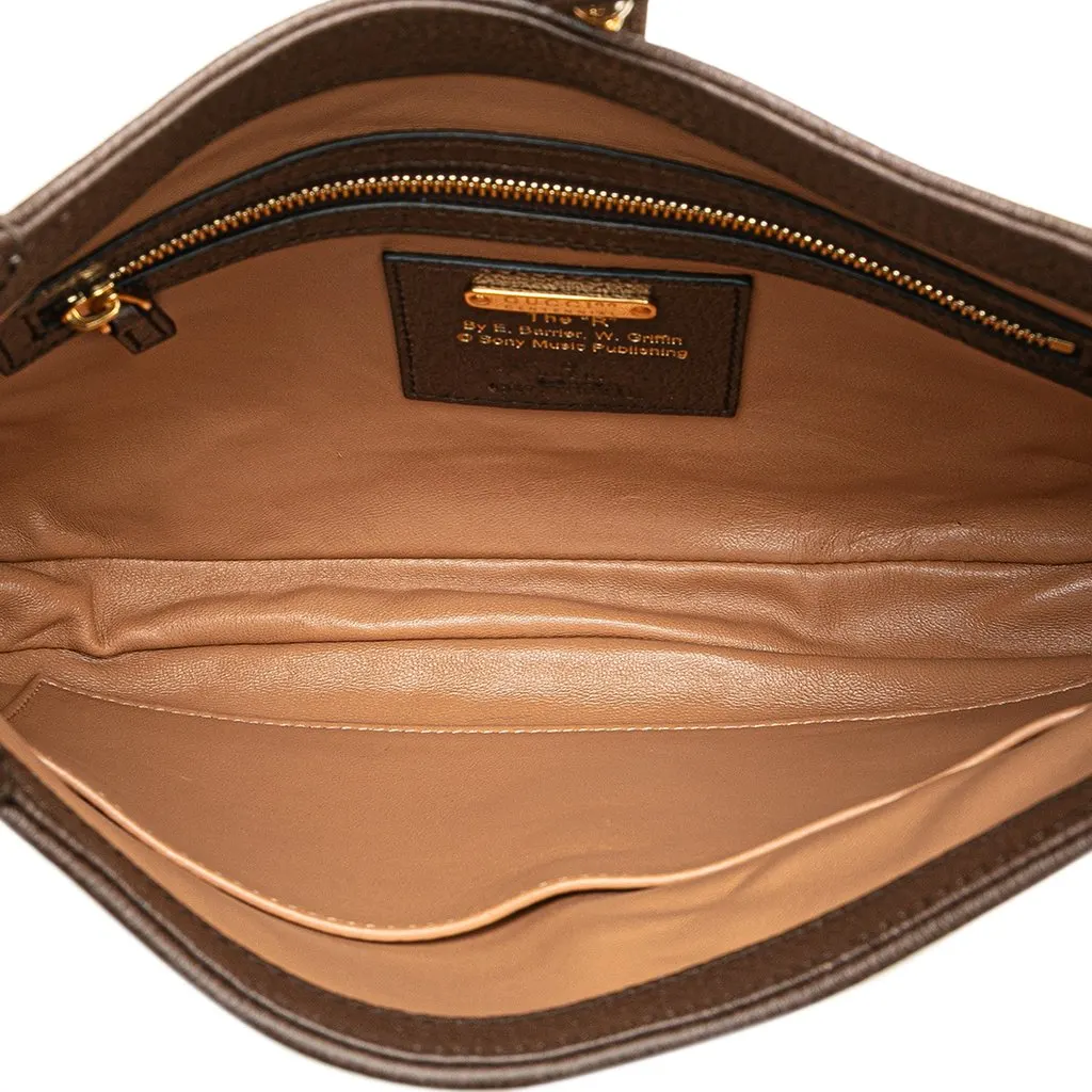 Gucci Small Canvas 100 Centennial Music Jackie 1961 Crossbody Brown Very good - Model View