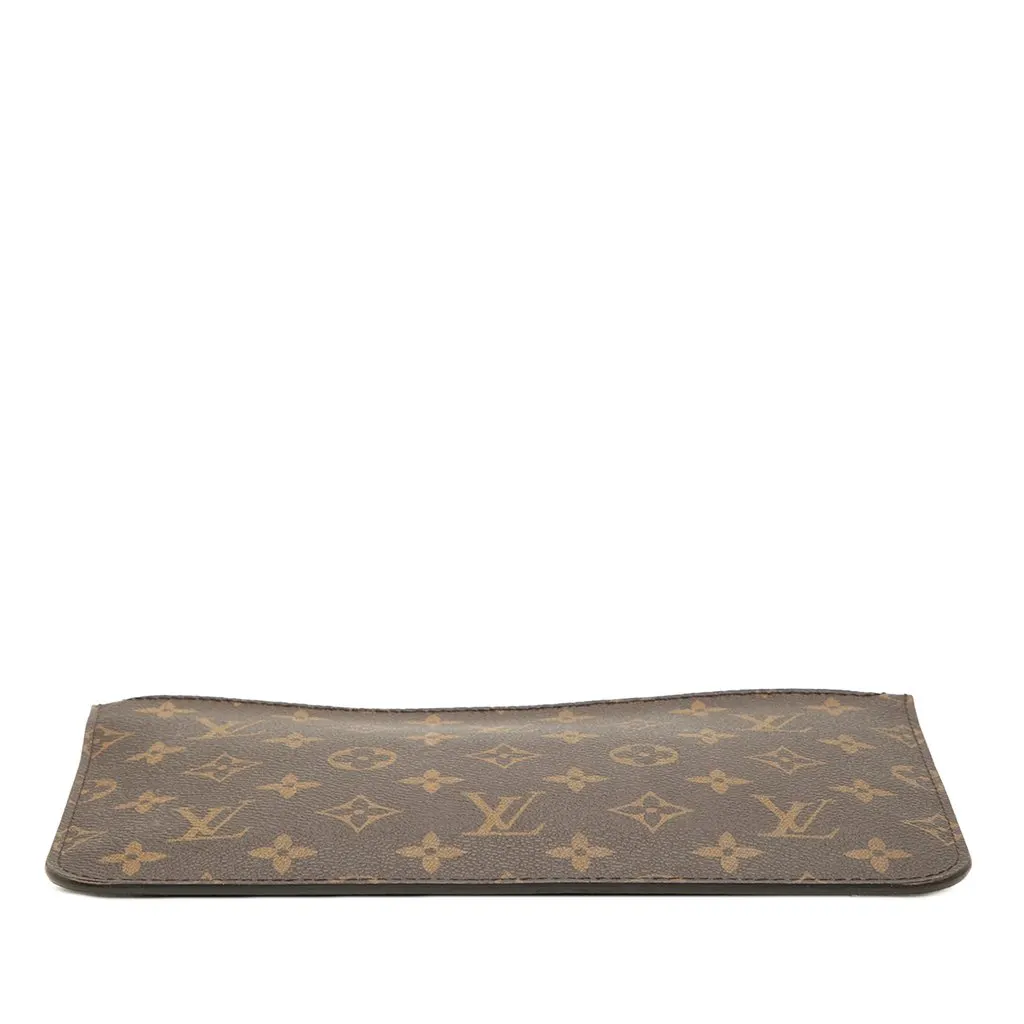Louis Vuitton Monogram Neverfull MM Pouch Brown Canvas Very good - Inside View
