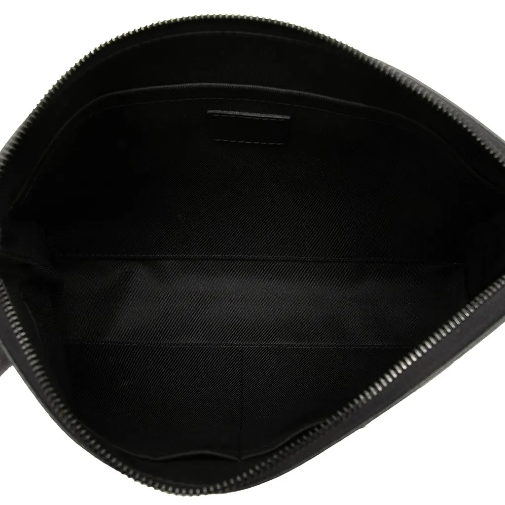 Louis Vuitton Monogram Eclipse Pochette Voyage Souple Black Canvas Good - Model View