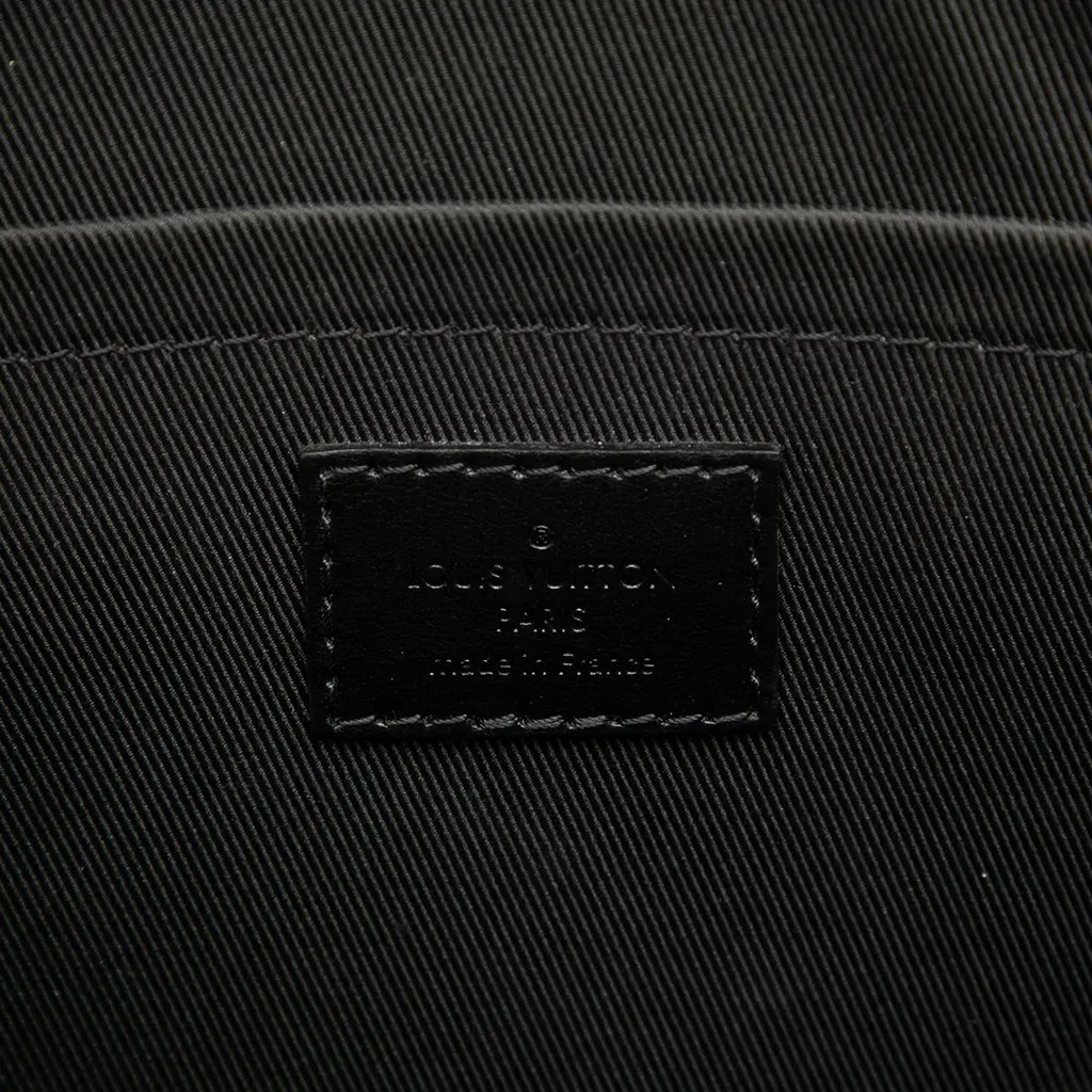 Louis Vuitton Monogram Eclipse Pochette Voyage Souple Black Canvas Good - Box View