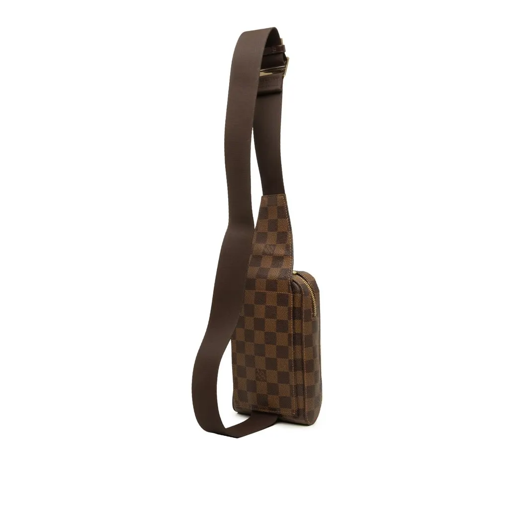 Louis Vuitton Damier Ebene Geronimos Brown Canvas Good - Back View