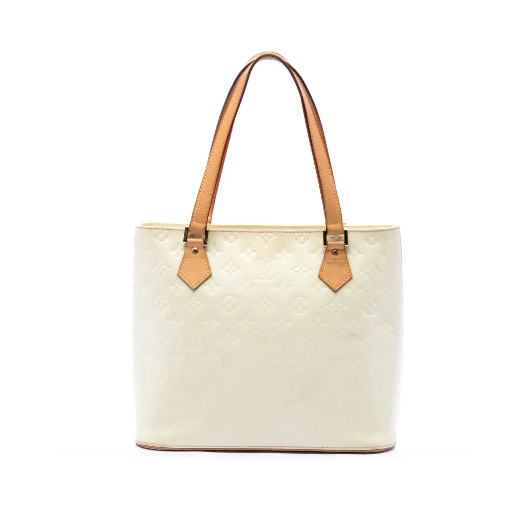 Louis Vuitton Monogram Vernis Houston White Leather Very good - Front View