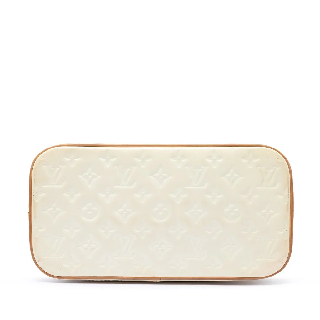 Louis Vuitton Monogram Vernis Houston White Leather Very good - Inside View