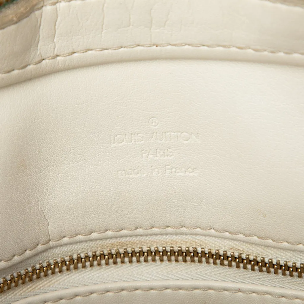 Louis Vuitton Monogram Vernis Houston White Leather Very good - Box View