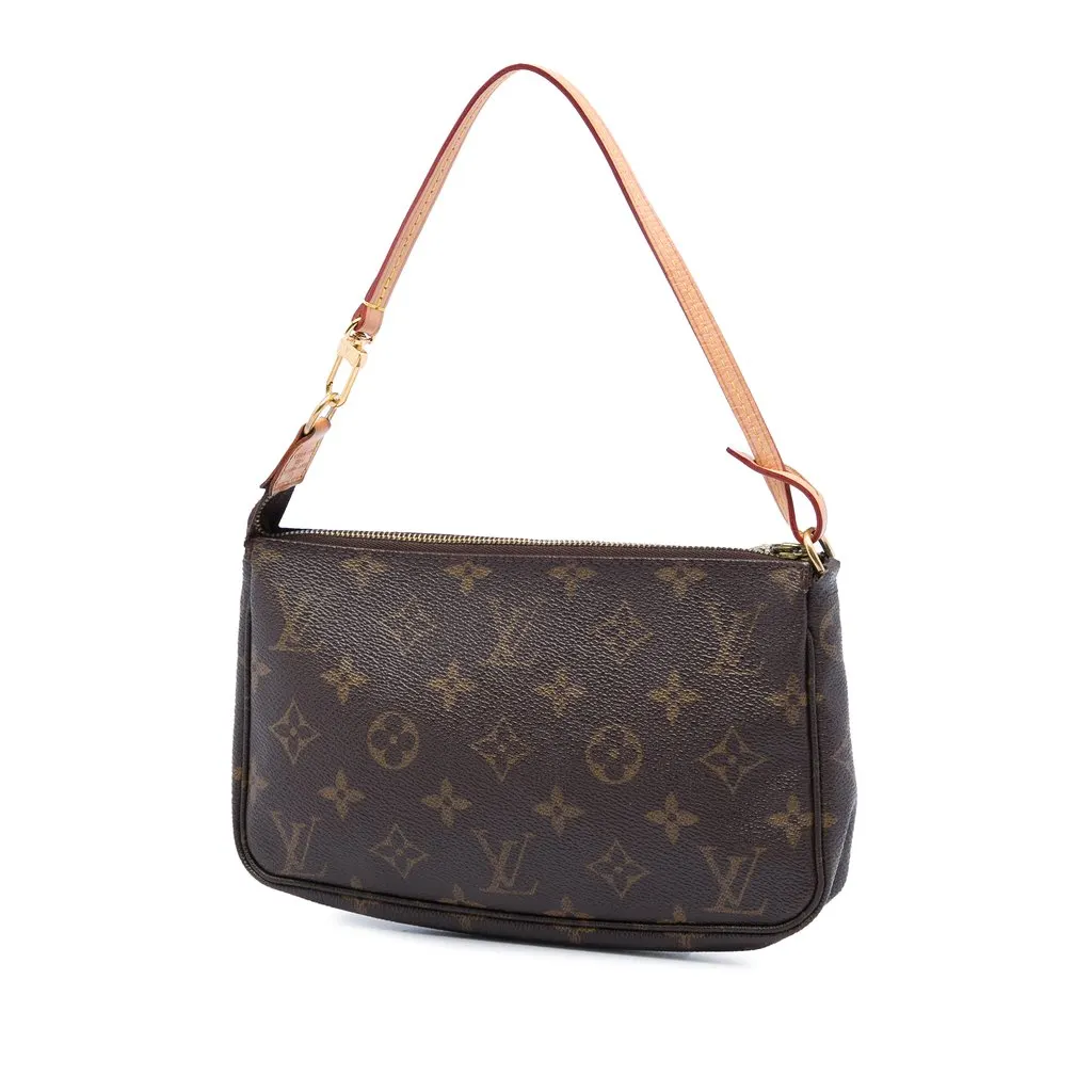 Louis Vuitton Monogram Pochette Accessoires Brown Very good - Back View