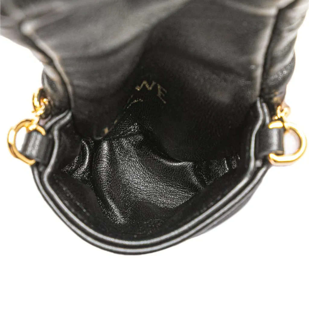 Loewe Shiny Lambskin Goya Puffer Case Black Leather Very good - Inside View