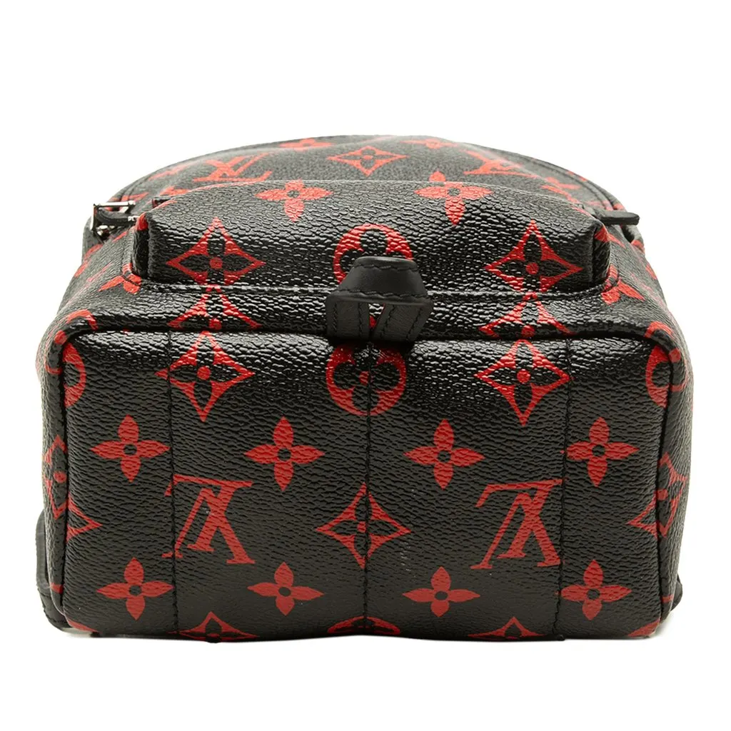 Louis Vuitton Limited Edition Monogram Infrarouge Mini Palm Springs Black Canvas Good - Inside View