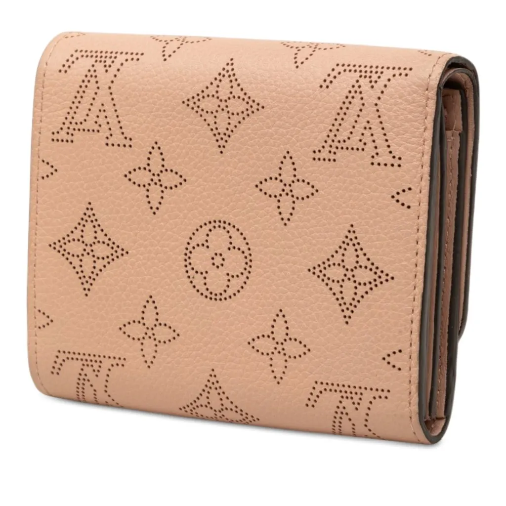 Louis Vuitton Monogram Mahina Iris Compact Wallet Pink Leather Good - Back View