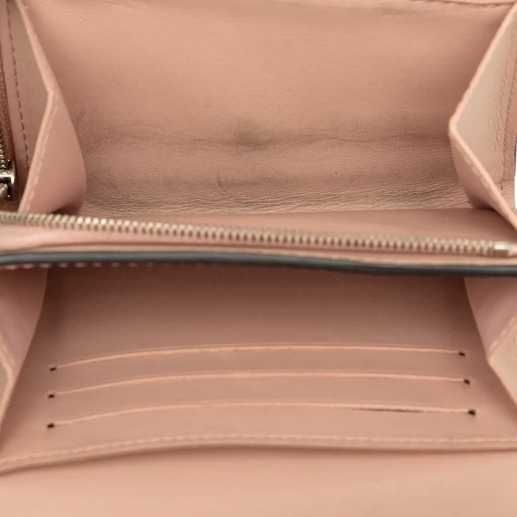 Louis Vuitton Monogram Mahina Iris Compact Wallet Pink Leather Good - Model View
