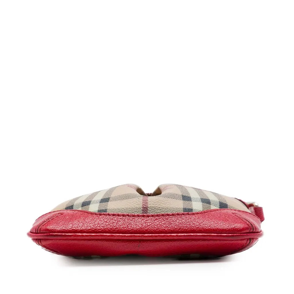 Burberry Mini Haymarket Check Coated Canvas Hartham Crossbody Beige Very good - Inside View