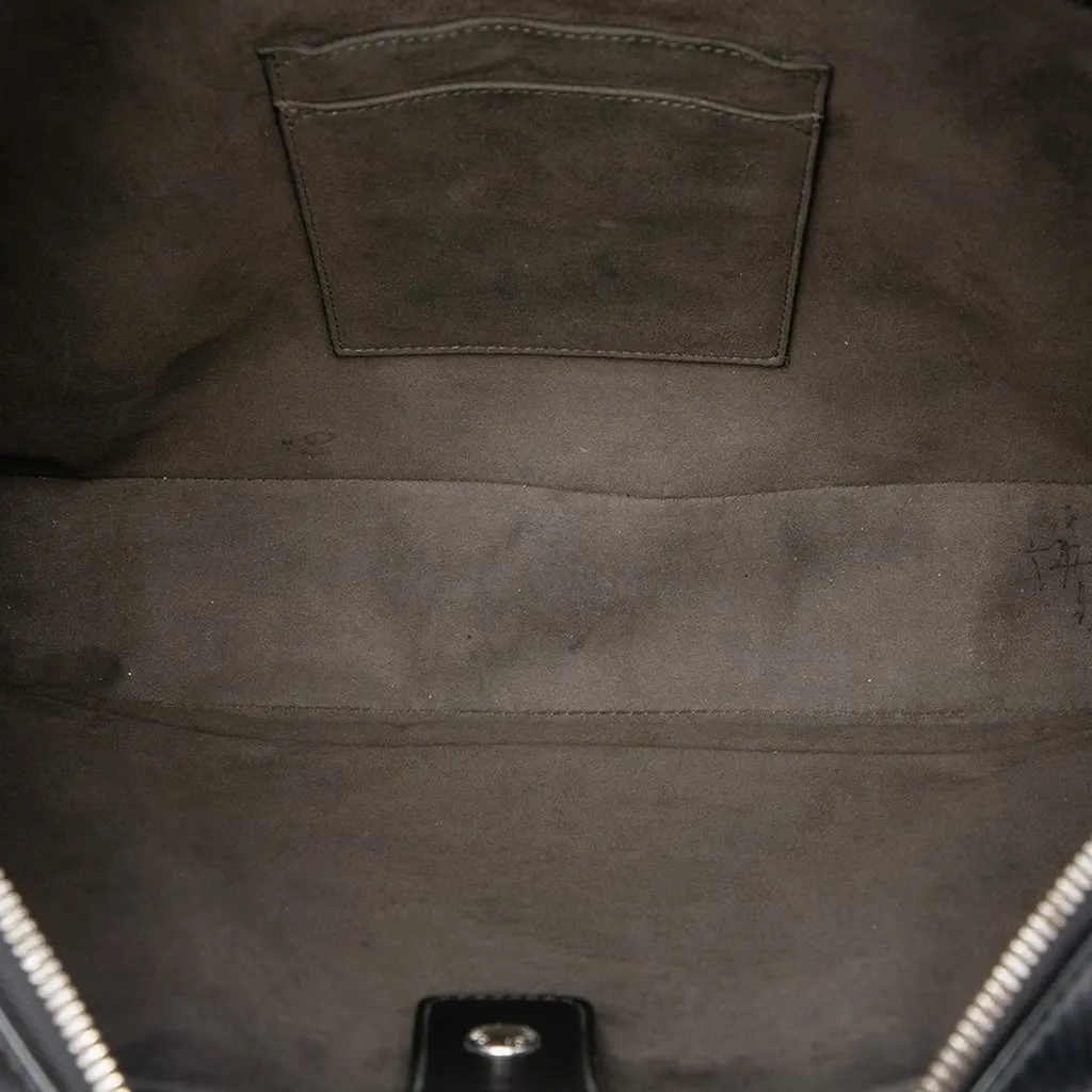 Gucci Guccissima Business Bag Black Leather Very good - Model View