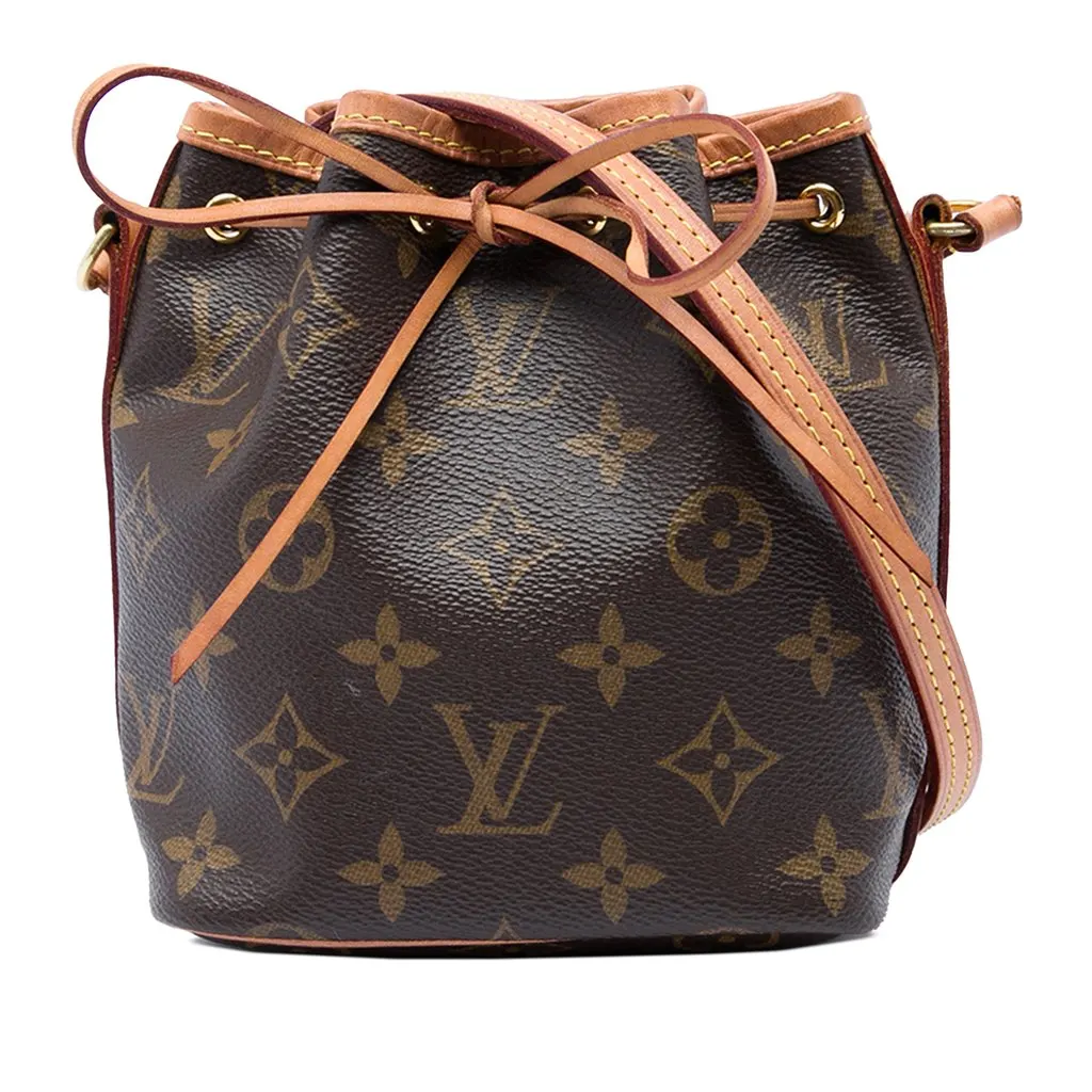 Louis Vuitton Monogram Nano Noe Brown Canvas Very good - Front View