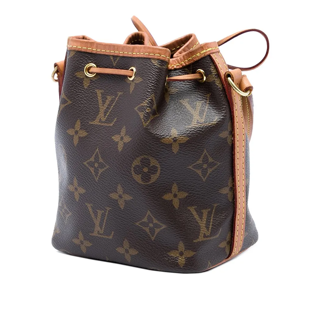 Louis Vuitton Monogram Nano Noe Brown Canvas Very good - Back View
