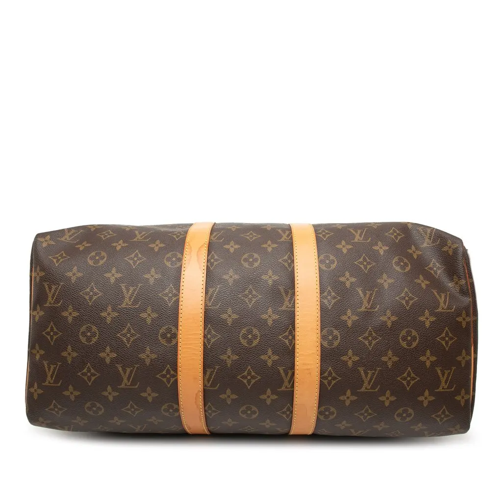 Louis Vuitton Monogram Keepall 45 Brown Good - Inside View