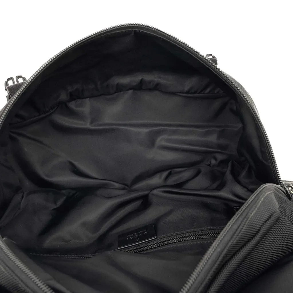 Gucci Canvas Techno Web Belt Bag Black Very good - Model View