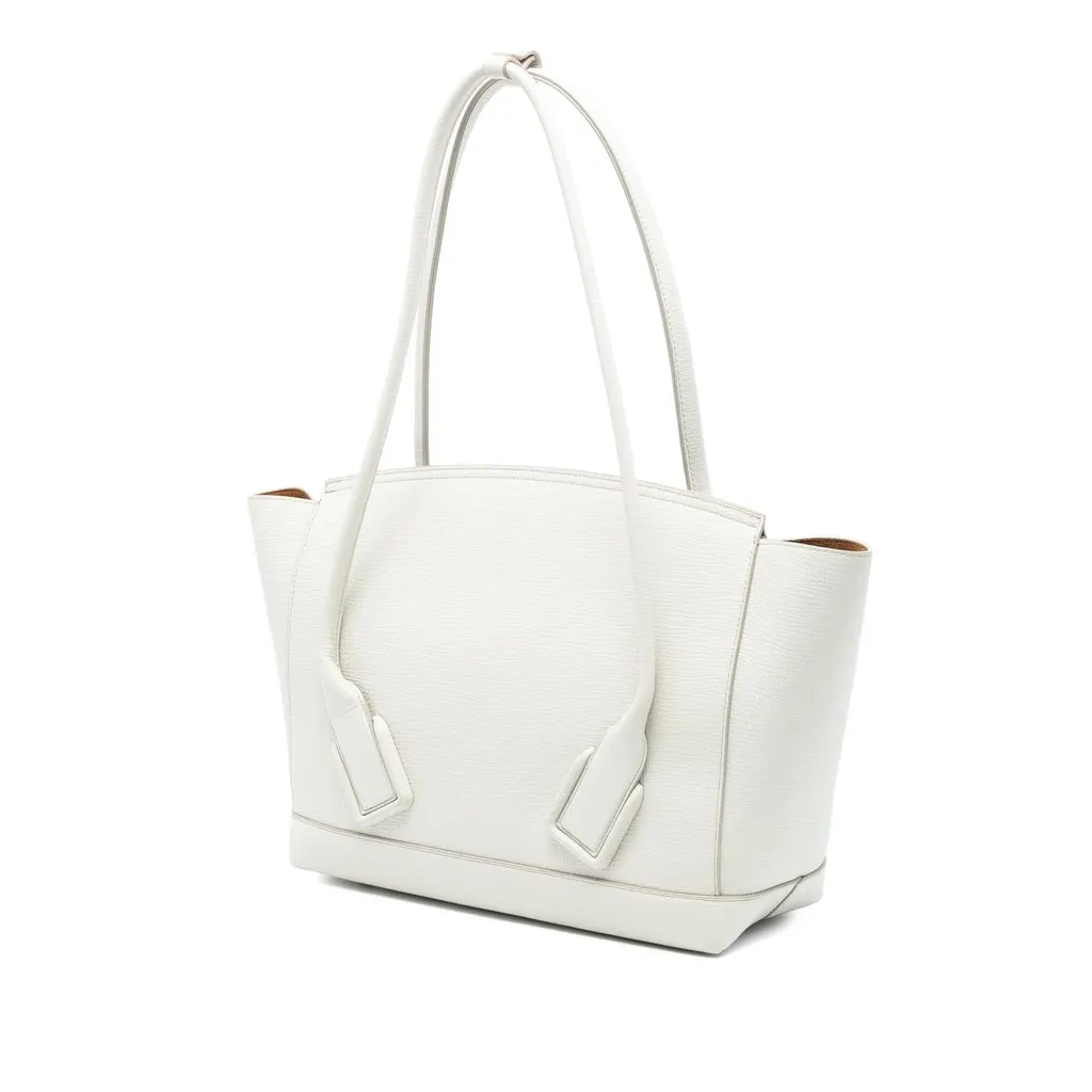 Bottega Veneta Medium French Calfskin The Arco Tote White Leather Very good - Back View