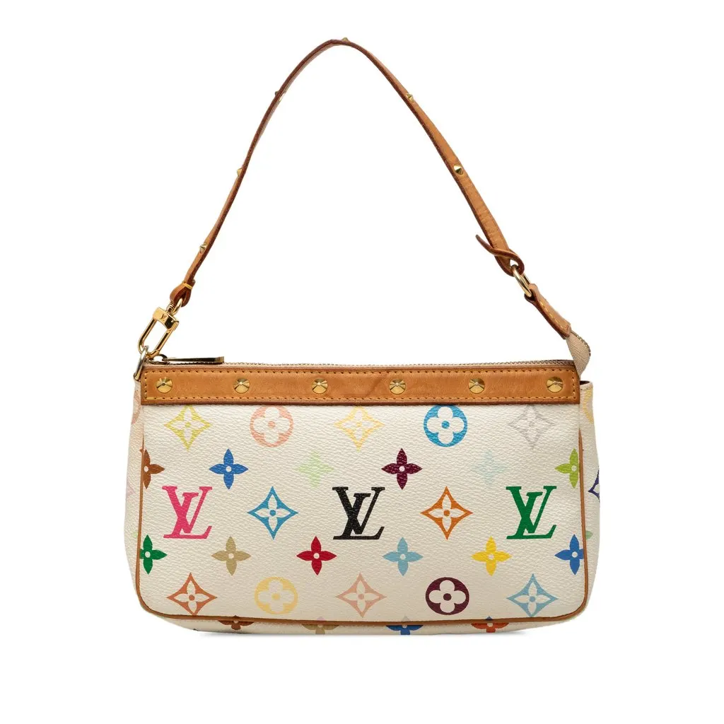 Louis Vuitton Monogram Multicolore Pochette Accessoires White Very good - Front View
