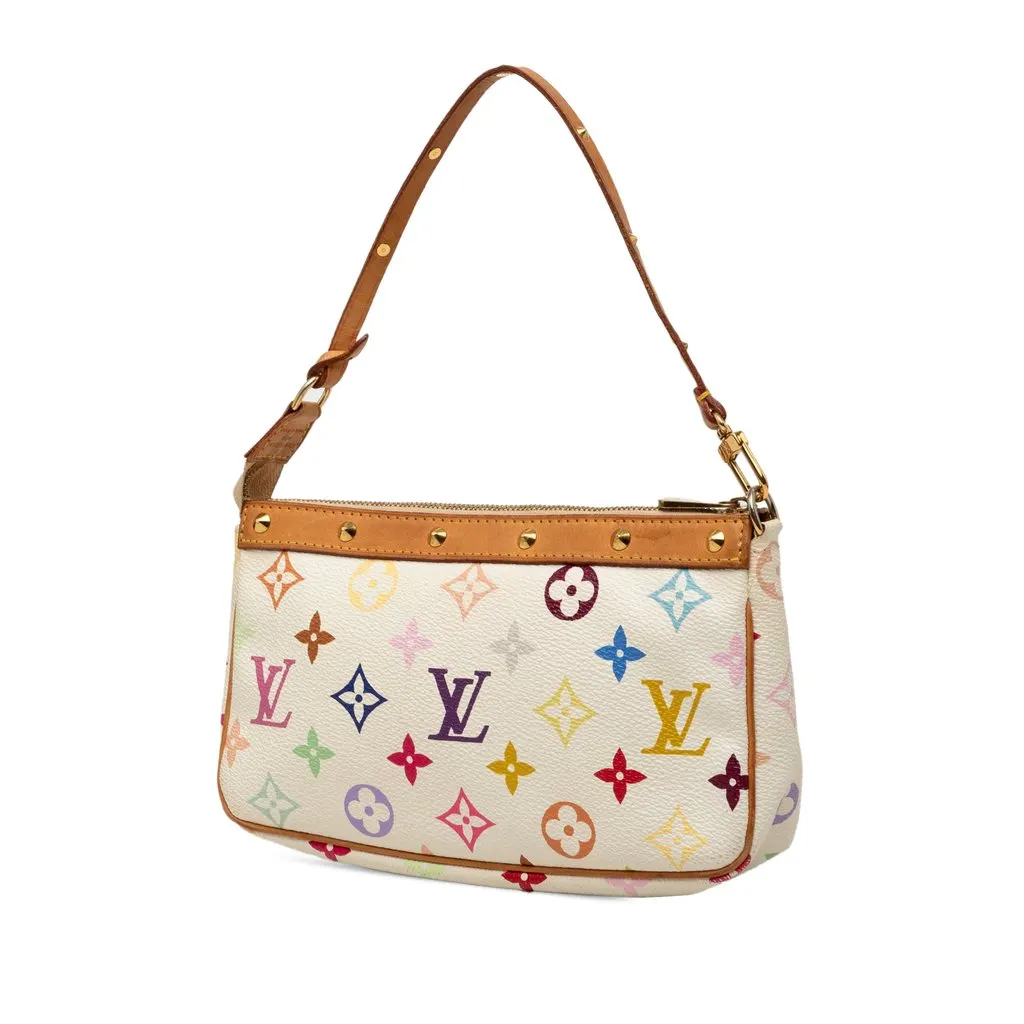 Louis Vuitton Monogram Multicolore Pochette Accessoires White Very good - Back View