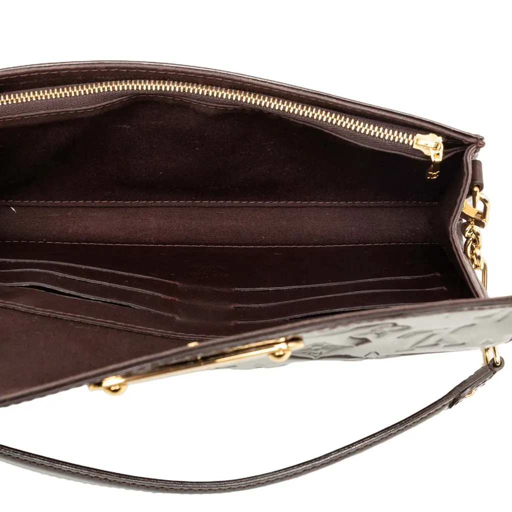 Louis Vuitton Monogram Vernis Sunset Boulevard Purple Leather Very good - Model View