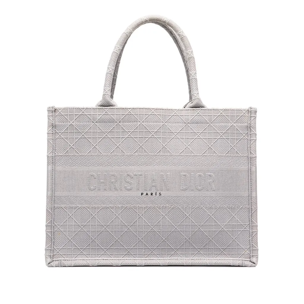 Dior Medium Cannage Embroidered Book Tote