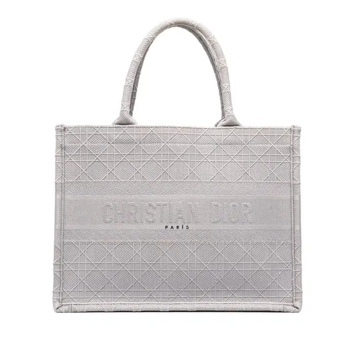 Dior Medium Cannage Embroidered Book Tote