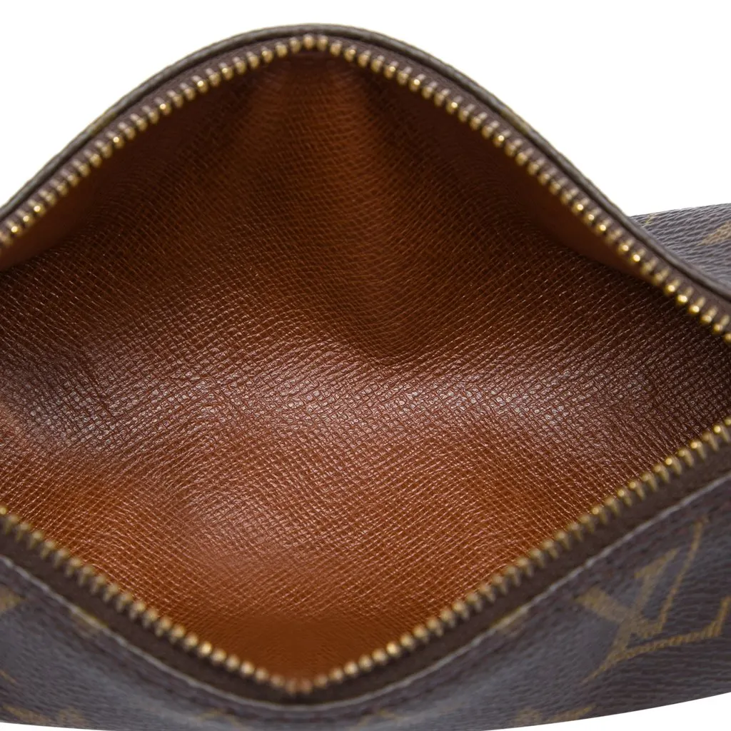 Louis Vuitton Monogram Papillon Pochette Brown Canvas Good - Model View