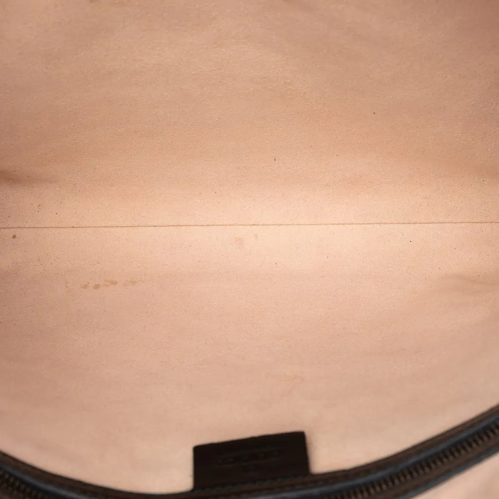 Gucci GG Marmont Matelasse Leather Portfolio Clutch Black Leather Very good - Model View