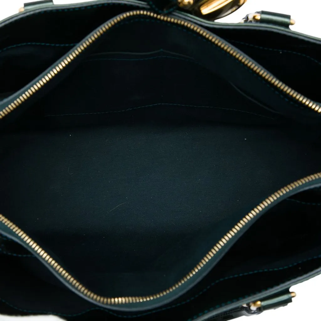 Louis Vuitton Monogram Vernis Melrose Avenue Green Leather Very good - Model View