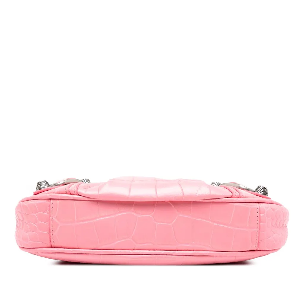 Balenciaga Mini Embossed Leather Motocross Le Cagole Pink Leather Very good - Inside View
