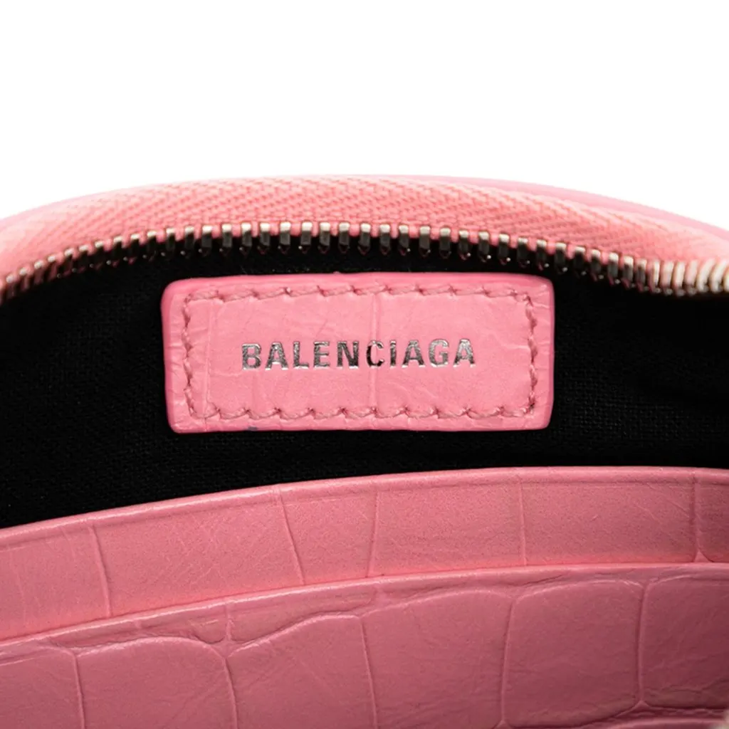 Balenciaga Mini Embossed Leather Motocross Le Cagole Pink Leather Very good - Box View