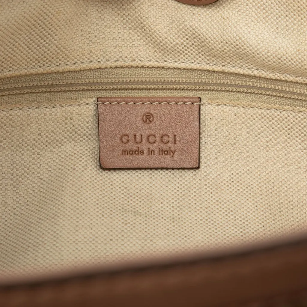 Gucci Medium Diamante Canvas Sukey Tote Beige Canvas Very good - Box View